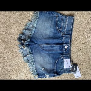 NWT Express Jean Shorts High Waisted
